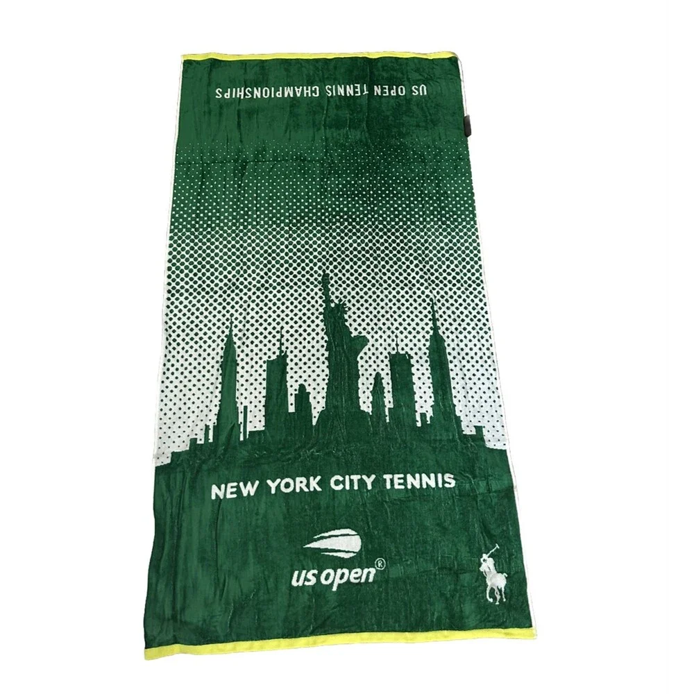 Authentic Green Polo Ralph Lauren Us Open 2023 New York City Beach Towel